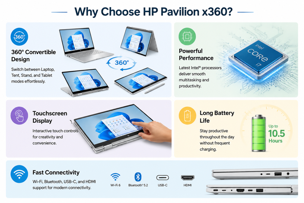 HP Pavilion x360 2-in-1 Laptop